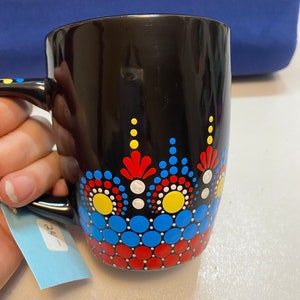 Mandala Mug - Red Blue Yellow
