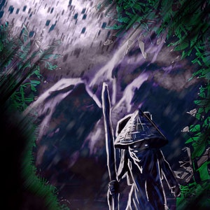 Ronin, cartão postal 4"x6".