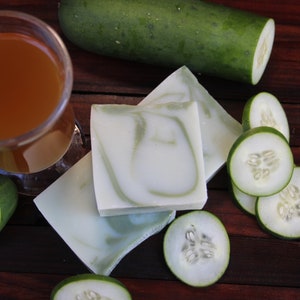 Saponetta al tè verde e cetriolo