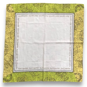 Vintage Karl Lagerfeld Handkerchief / Bandana zdjęcie 1