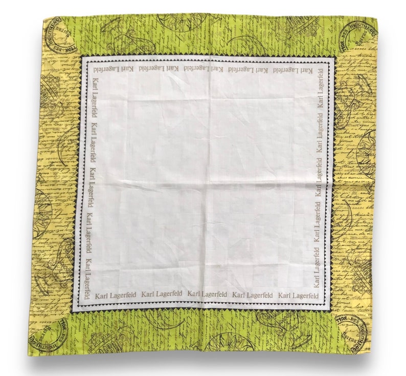 Vintage Karl Lagerfeld Handkerchief / Bandana zdjęcie 1