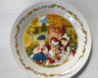 A Dog Of Flanders Deco Plate by Nippon Animation Japan Vintage Limited Collection