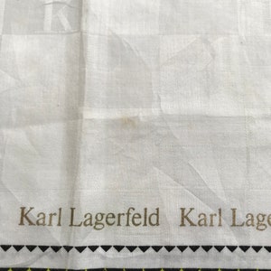 Vintage Karl Lagerfeld Handkerchief / Bandana zdjęcie 6