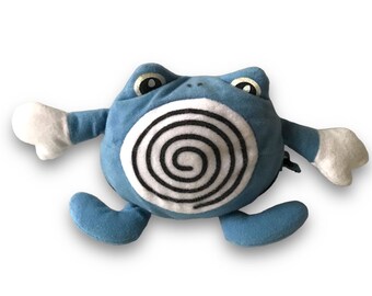 Boneka pokemon Poliwag Poliwhril reverse plushie Nintendo 1999