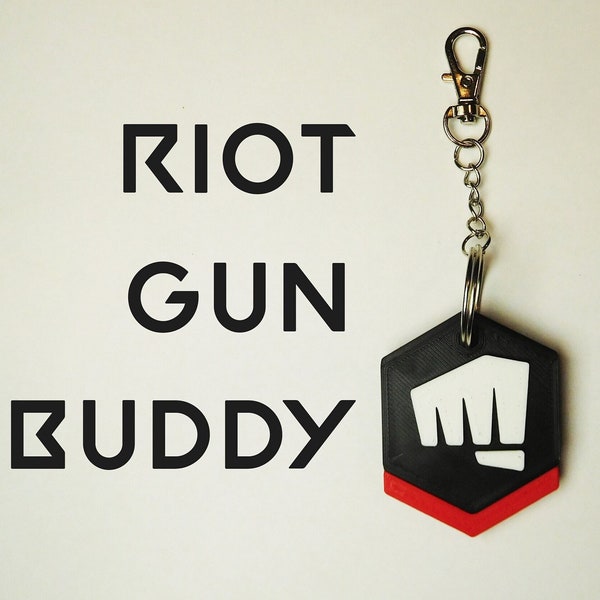 Riot Gun Buddy Keychain - Fist Bump Gun Buddy | VALORANT Gift Keychain Charm for Gamers and Cosplay Streamer Decoration