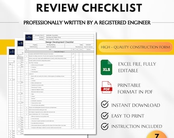 Design Development Review Checklist, Drawing Checklist, Design Progress Checklist, Design Development Checklist, Schematic and Layout Plan