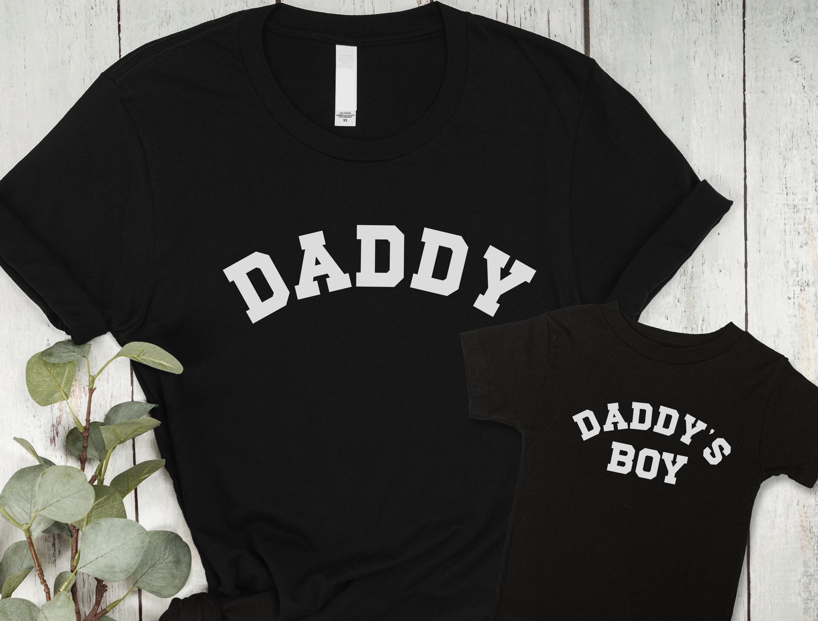 Daddy & Daddy's Boy Shirts, Father Day Shirt, Father and Son Matching Shirt, Father's Day Gift, Cute Daddy's Boy Shirt, Gift for New Dad