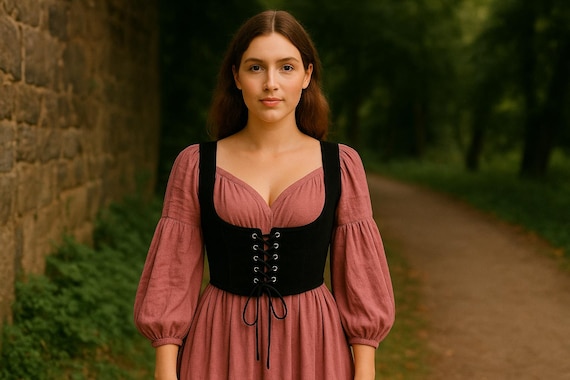 Renaissance Medieval Underbust Corset Top, Black Lace-Up Pirate Corset, Gothic Hollow Out Ren Faire Corset, Strappy Festival Top for Women