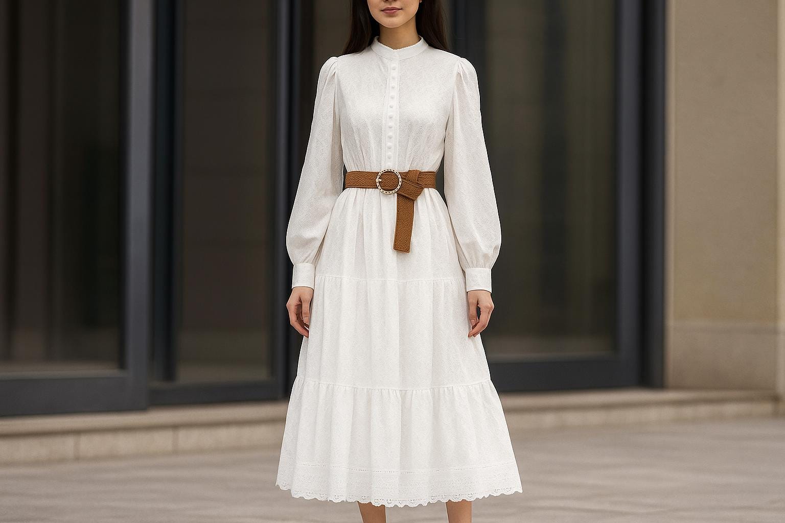 Empire Waist Midi Dress