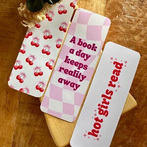 Conjunto de marcadores ? Marcapáginas Rosa | Marcador personalizado | Idea de regalo | Marcadores de libros