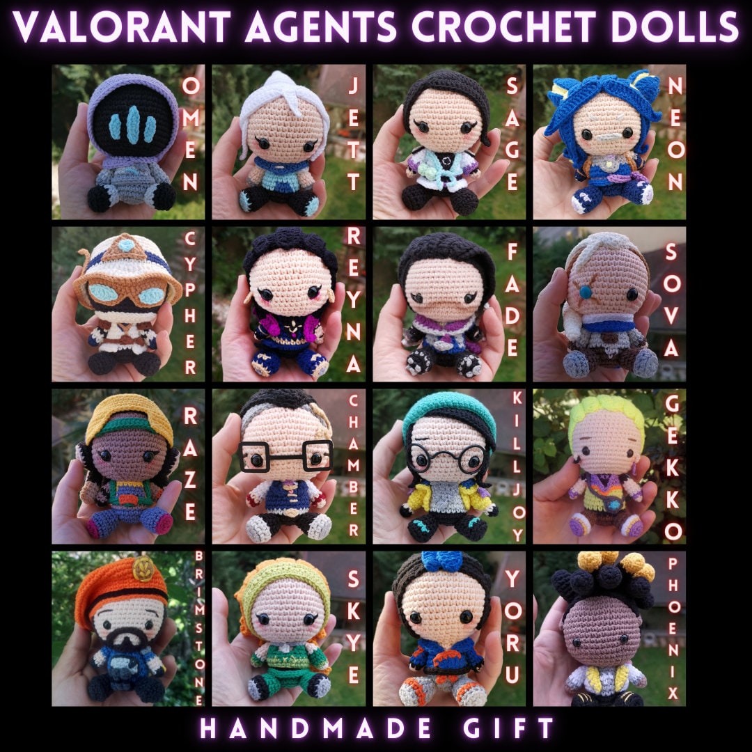 Valorant Plush, Valorant Figure, Valorant Buddy, Valorant Crochet Doll ...