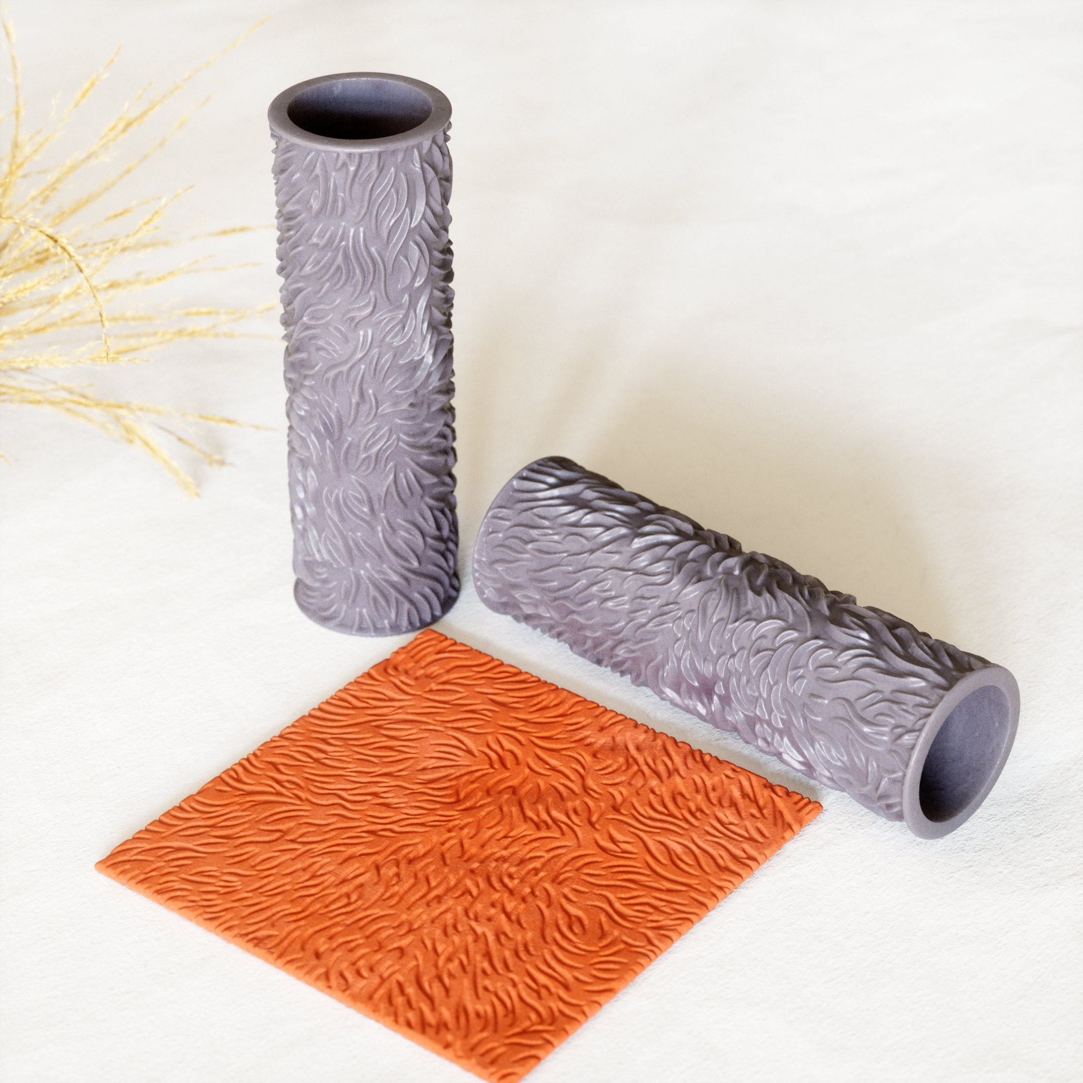 Fur Texture Roller Polymer Clay Texture Roller Embossing Roller Fur ...