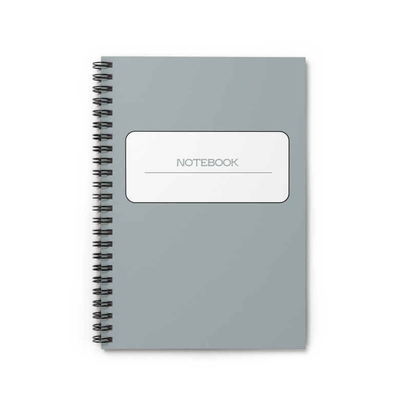 Letter and Solid - Spiral Notebook - Ruled Line - Etsy