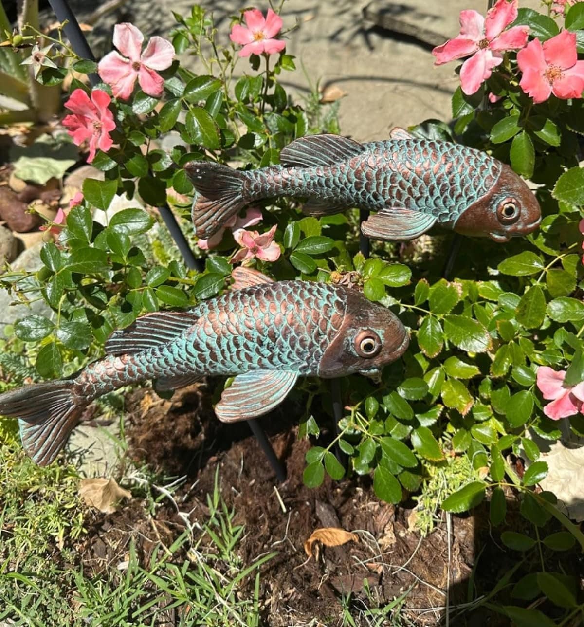 Koi Fish Statue 