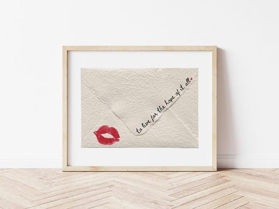 August To Live For The Hope Of It All Print, Taylor Inspired Poster, August Lyrics Poster, Aesthetic Taylor Wall Art, Love Letter Wall Art