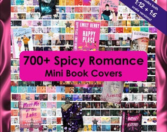 746 Spicy Romance Smut Mini Book Covers – 1:12 AND 1;6 Scale Dollhouse (Printable PDF)
