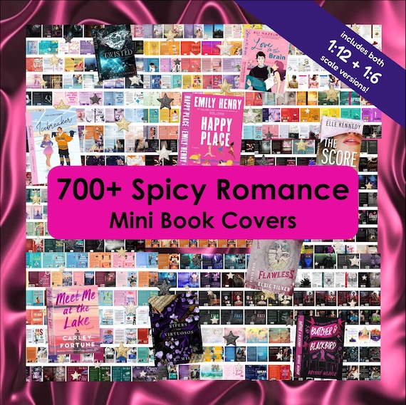 Spicy Romance Smut Mini Book Covers – 700+ Designs (1:12 & 1∶6 Scale PDF)