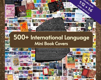 500+ International Mini Book Covers including Manga Collection! 1:12 AND 1;6 Scales