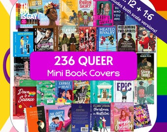 236 Queer Mini Book Covers for Tiny LGBTQIA+  Book Nook Library