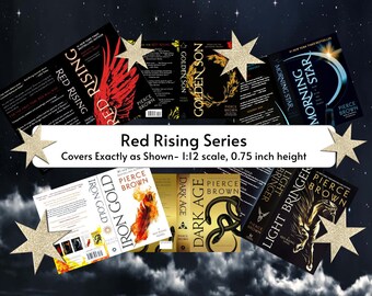 Red Rising Miniature Book Covers – 1:12 Scale (Digital Download)