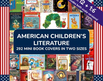 292 American Children's Mini Book Cover Collection of Classic Childhood Kids' Favorites