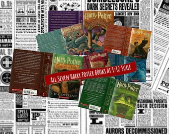 HP Wizarding Miniature Book Covers - Set of 7 (PDF Download)