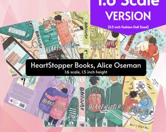 HeartStopper Mini Book Covers– Books 1-5 + Colouring Book 1:6 Scale Alice Oseman