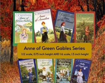 Anne of Green Gables Miniature Book Covers – 1:12 Scale (PDF Printable)