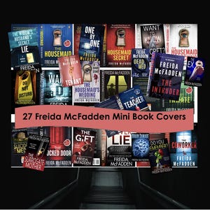 27 Freida McFadden Miniature Book Covers: 1/12 Scale PDF Printable
