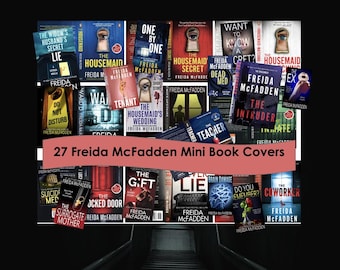 27 Freida McFadden Miniature Book Covers: 1/12 Scale PDF Printable