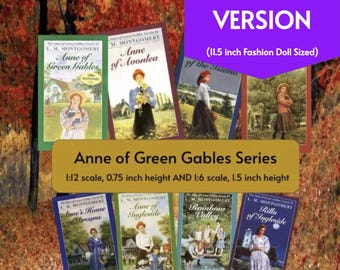 Anne of Green Gables Miniature Book Covers– 1∶6 Scale (Fashion Doll Size)