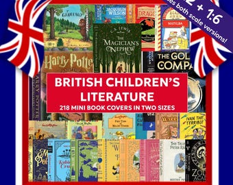 218 British Children's Mini Book Covers - Childhood Classics & Kids' Favourites