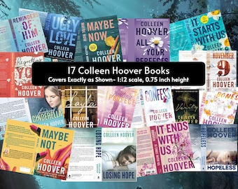 Colleen Hoover Mini Book Covers - 1:12 Scale (PDF Pattern)