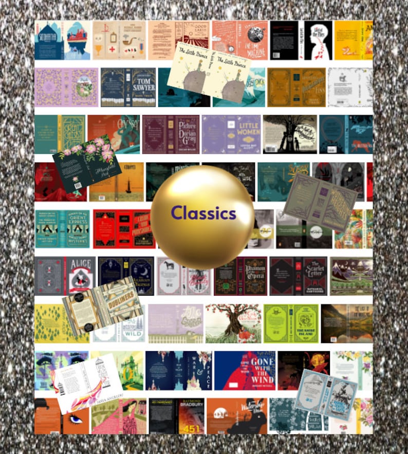 MEGA LOT B 1200 Fiction, Non-Fiction, Kids &More Mini Book Covers Description for Full Tiny Books List. FREE Gift Printable Inside Pages image 5