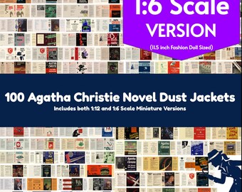 100 Agatha Christie Dust Jacket Version Mini Book Covers- Fashion Doll 1:6 Scale PDF