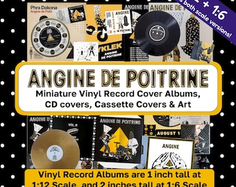 Angine de Poitrine Mini Vinyl Record Album Covers, CDs, Cassettes, Art/Event Posters
