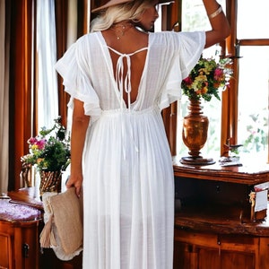 Women's Swimsuit Cover Up Beach Dress Robe Stylish Outerwear zdjęcie 5