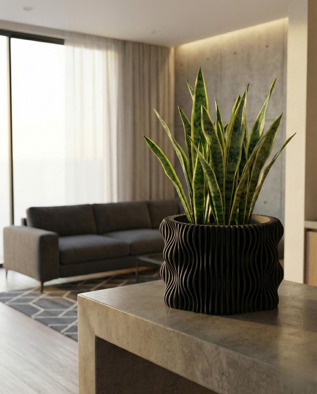 The Calm Planter | Modern Wavy Plant Pot | Scandi Decor - Etsy