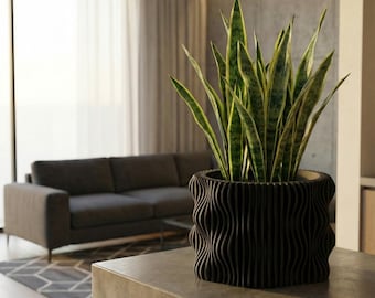 The Calm Planter | Modern Wavy Plant Pot | Scandi Decor