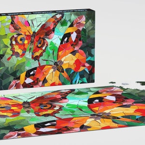 Butterfly Love, Puzzles für Erwachsene mit glänzender Oberfläche, Garten, Happy - Spaß & Engagement für alle Altersgruppen