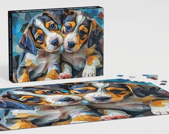 Kalverliefde, artwork volwassenenpuzzels - huisdier, glanzende afwerking, honden, vrolijk - leuk en boeiend voor alle leeftijden