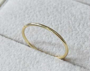 Thin Gold Ring by Glance of Glow, Dainty Ring, Cute Ring, Stackable Ring, Simple Ring, Minimalist Ring, Gift For Girl, GR2302G14