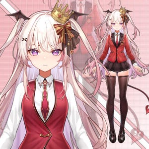Lovely Vtuber Model | Premade Vtuber Model | Live2D Model | Fully Rigged | Ready to use | Editable & Rigging | Customized