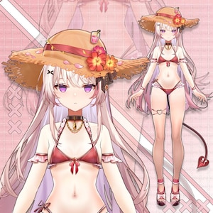 Lovely Vtuber Model | Premade Vtuber Model | Live2D Model | Fully Rigged | Ready to use | Editable & Rigging | Customized