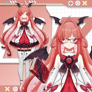 Lovely Vtuber Model | Premade Vtuber Model | Live2D Model | Fully Rigged | Ready to use | Editable & Rigging | Customized