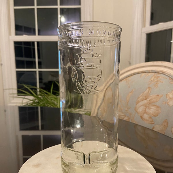 30 ounce up-cycled Captain Morgan drinking glass