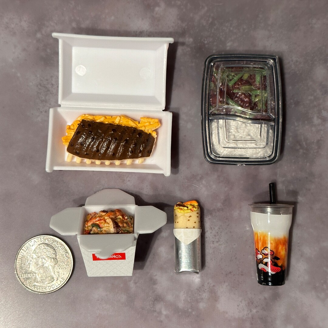 Realistic Mini Food Mini Brands Food Court Series 2 Fridge Magnet Optional jack in the Box Realistic Mini Food Mini Brands Food Court Series 2 Fridge Magnet Optional jack in the Box