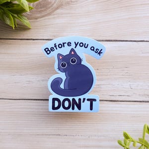 Sticker chat sarcastique - Sticker chat rigolo pour les amoureux des chats