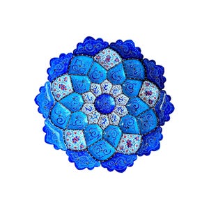 Very detailed Minakari Wall Hanging Plates | Enameling Metal Wall Decor | Handmade Copper Plate Wall Art | Office & Home Decor Gift| Nowruz