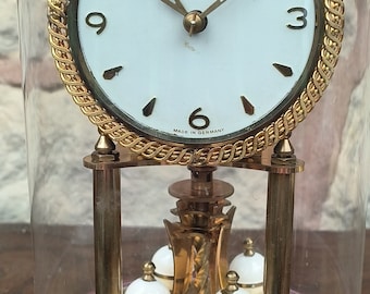 Stunning Vintage Kundo Torsion Clock - German Anniversary Mantel Clock